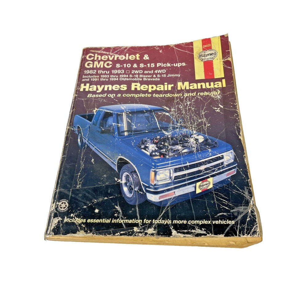 Haynes Repair Manual 24070 Chevrolet GMC S-10  S-15 Pick-ups 1982-1993 Mechanic